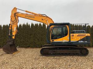 Mini pelle hydraulique sur chenilles Hyundai 220LC-9s d'occasion fabriquée au Japon 20 tonnes Garantie 1 an Pompe et roulement Matériel de construction - Product Image 2