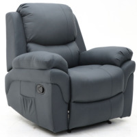 Geeksofa Fauteuil inclinable manuel en tissu moderne de qualité supérieure avec pierre et pivotant