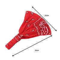 Bandana large en coton imprimé, motif Paisley, pour le sport, personnalisable pour femme, vente en gros, usine OEM