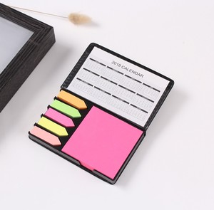 Nhà Cung Cấp Văn Phòng Tùy Chỉnh Chỉ Số Lịch Kinh Doanh Giấy Ghi Chú Dính Với Hộp Da Pu - Product Image 4