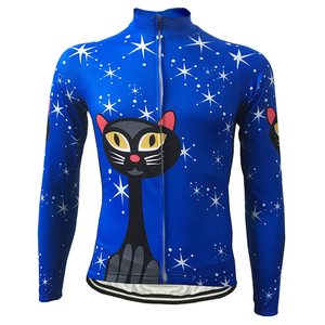 HIRBGOD donna manica lunga <span class=keywords><strong>ciclismo</strong></span> maglia <span class=keywords><strong>ciclismo</strong></span> maglia blu autunno e <span class=keywords><strong>inverno</strong></span> vita da motociclista <span class=keywords><strong>abbigliamento</strong></span> - Product Image 1
