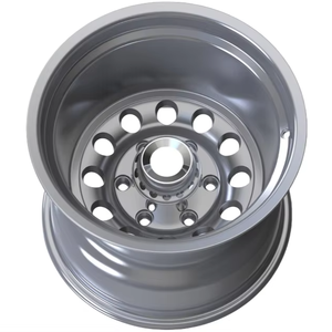 Jantes en alliage d'aluminium <span class=keywords><strong>15</strong></span> pouces <span class=keywords><strong>5</strong></span>/<span class=keywords><strong>6</strong></span> trous PCD 114.3-150 Argent Face usinée 15x12.0J ET -72 Adapté aux voitures particulières - Product Image 4
