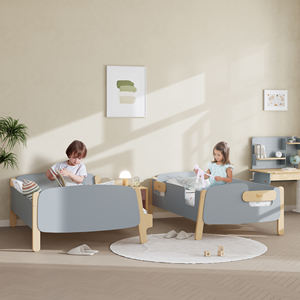 <span class=keywords><strong>Lit</strong></span> Superposé Enfant Moderne pour Tout-Petits, <span class=keywords><strong>Lit</strong></span> Gain de Place en Bois Double avec Escaliers - Product Image 6