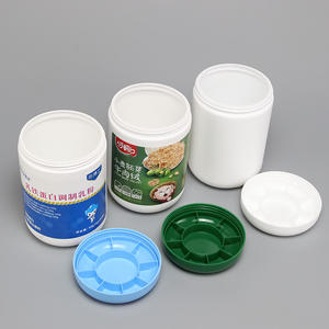 Pot en plastique PE vide personnalisé avec logo, pour compléments alimentaires, bonbons, protéines en poudre, 3 kg, blanc, pour usage médical - Product Image 3