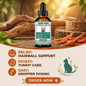 Gocce Liquide per Gatti Contro le Palline di Pelo 60ml, Formula Naturale che Favorisce la Digestione, Rimuove le Palline di Pelo, Supporta la Salute di Pelo e Pelle - Product Image 3