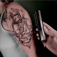 Solong Tattoo Machine Pen Verstelbare Dual Batterij Draadloze Tattoo Pen