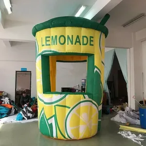 Factory Supplies Commercial Promotions Event Party Blowup Lemon Drink Kiosk Inflatable Concession Stand Booth Lemonade Tent - Product Image 1