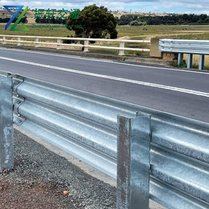 Barriere stradali rurali autostradali galvanizzate a due onde a forma di onde a guard a forma di W recinzione per la prevenzione delle collisioni stradali - Product Image 5
