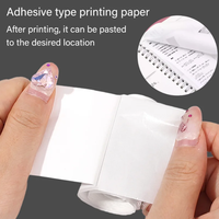Harga pabrik gulungan stiker kertas termal perekat sendiri kertas Printer Mini 57*25mm putih