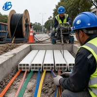 Câble de réseau de fibres optiques pour centre de données enterré, réseau de câblage multi-conduits, grille de conduits électriques