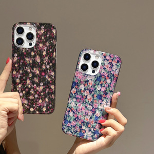 Funda para Teléfono con Diseño Floral de Pintura al Óleo de Arte Europeo y Americano, Pantalla Completa para iPhone 16/17 Pro Max, Brillantina para iPhone 15/14 - Product Image 2