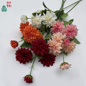 Artificial Dahlia <b>Silk</b> <b>Flower</b> Mixed Colors Realistic Wedding Decoration - Product Image 1