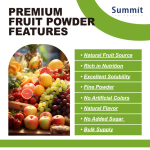 Polvere Concentrata di Estratto di Frutta Premium Liofilizzata per Bevande, Frullati, Prodotti da Forno e Integratori Alimentari - Product Image 3