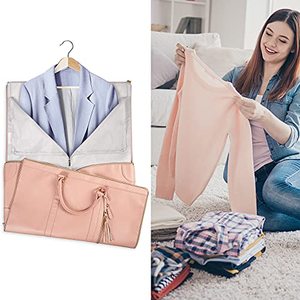 <span class=keywords><strong>Sac</strong></span> <span class=keywords><strong>de</strong></span> voyage pliable 2-en-1 en cuir PU rose avec logo personnalisé, fermeture éclair étanche et organisateur pour femmes et hommes - Product Image 6