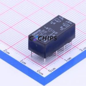 G6A-274P-ST-US-DC24 Signal Relay DIP,10.1x20.2mm 24V 2 Changeover: 2C (DPDT-Changeover)::: 250V-AC/220V-DC Silver + Gold Plated - Product Image 1