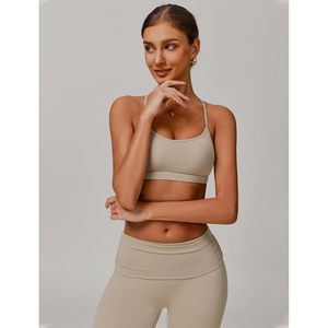 Ensemble de sport pour femme : Soutien-gorge de sport dos croisé et leggings taille haute, tenue de gym assortie pour l'entraînement et le fitness - Product Image 6