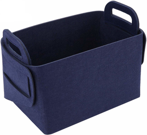 Cesta plegable de almacenamiento de fieltro ecológica, organizador rectangular multifunción, artículos para bebés, regalos para niños, juguetes, estilo colorido - Product Image 1