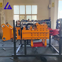Kit complet de marteau vibrant LIGONG pour excavatrice de 20 à 35 tonnes, avec pince latérale pour palplanches 360 °   Rotation avec certificat CE