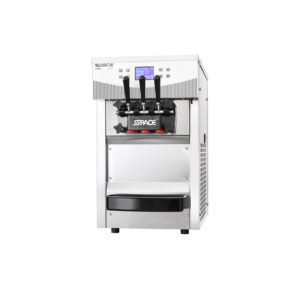 Machine à glace compacte de table SPACE, certifiée CE, 2+1 saveurs mixtes, pour la fabrication de crèmes glacées, en vente, modèle T230 - Product Image 5