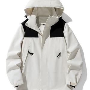 Veste de randonnée imperméable rétro pour homme 2025 |   Veste de camping d'extérieur à capuche coupe-vent |   Vente en gros d'usine, couleurs personnalisables - Product Image 5