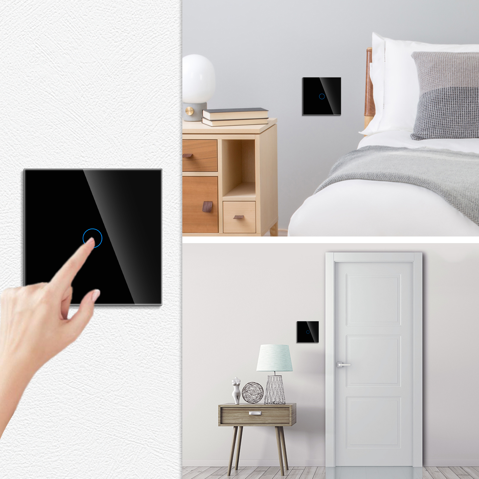 Touchmi WiFi Smart Home Modular Design 1/2/3/4Gang Touch Switch Wall Switch and Socket with 16A Rated Current · image 2
