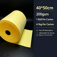 Tapis absorbant non tissé pour liquides et huiles, pour nettoyage industriel des déversements dangereux, rouleau de coton, feuilles perforées en polypropylène pour fuites
