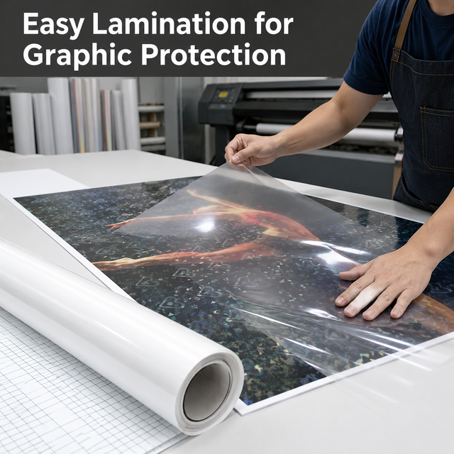 Super Clear Self-Adhesive Cold Lamination Film Roll, Glossy & Matte White Decorative Laminate for Photo Album