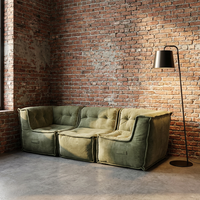 Canapé modulaire détachable en velours chenille, compressé sous vide, pour salon moderne, mobilier de maison