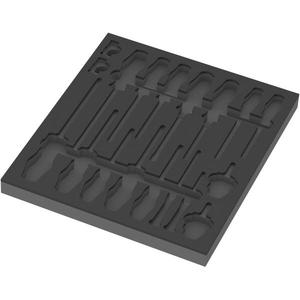Wera-05137310001โฟมแทรก ''ไขควงชุด1 ''(ว่างเปล่า) 344x30x392mm-EAN 4013288225399เวิร์คช็อปกลิ้งถาดเปล่า - Product Image 1