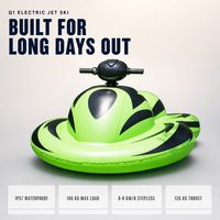 Jet ski gonflable électrique, bateau à moteur, divertissement aquatique estival, bateau flottant pour piscine, lac, jeux aquatiques en plein air, cadeau de vacances