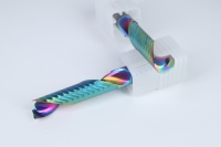 Fraise à queue courte en carbure 16 mm à une dent avec revêtement, outil de fraisage carré pour aluminium et bois, usinage CNC