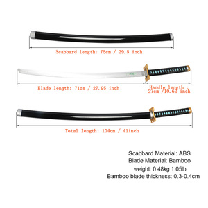 En bois Anime samouraï épée Cosplay armes Katana démon tueur épée <span class=keywords><strong>Tokitou</strong></span> Muichirou épées - Product Image 3