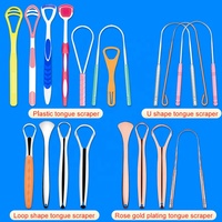 Kit de Nettoyage de Langue en Acier Inoxydable Personnalisé pour l'Hygiène Buccale – Brosse et Grattoir à Langue en Gros