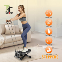TTSPORTS Stepper multifonctionnel pour exercices aérobiques, mini-stepper elliptique, machine de marche et bandes de résistance