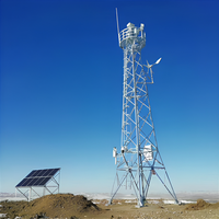 Torre de Telecomunicaciones de Acero Angular de 4 Patas, Estándar ASTM A36 A572, Estructura de Acero Galvanizado en Caliente para Sitios Celulares