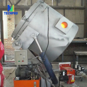 Pequeño horno de fusión de hierro de acero Kgs 70Kg Industrial Metal Aluminio Horno de fusión Cuerpo Prevenir Frita - Product Image 3