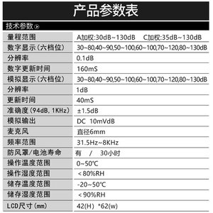 Hengxin Az8922 Digital <b>Sound</b> Level <b>Meter</b> 30-130Db Noise Analyzer With Backlight And Data Hold Function For Indoor Outdoor Use - Product Image 4