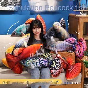 Juguete de peluche de pez Guppy realista, muñeca de pez ornamental de peces tropicales, recuerdo de Oceanario, almohada para el hogar, pez - Product Image 3