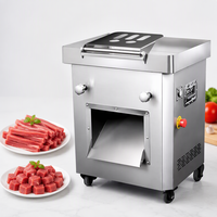 Machine à découper la viande multifonctionnelle commerciale - Machine à découper la viande fraîche de porc/poulet/chèvre/boeuf - Machine à trancher la viande