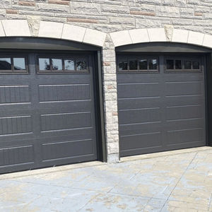 Porte de garage durable, coupe-vent et insonorisée, adaptée à un usage domestique, aux hôtels, aux familles et aux villas, porte de garage 9x8 ou 8x7 avec fenêtre - Product Image 1