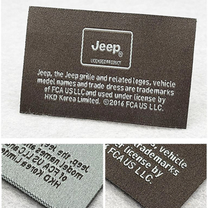 Trong thiết kế cổ trung tâm gấp THẺ CHĂM SÓC textil với cuốn sách khác nhau lụa Thương hiệu trang sức keo in nổi nhãn dệt - Product Image 3