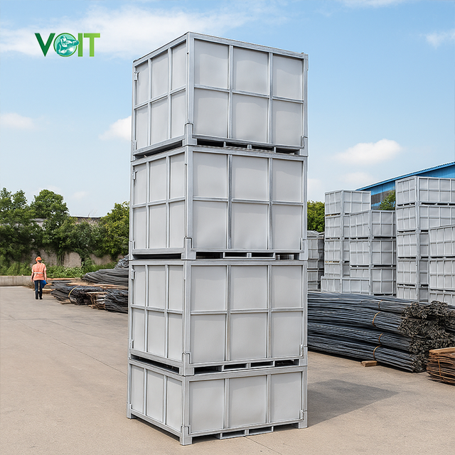 4 Strippable Sides Durable Collapsible Galvanized and Metal Collapsible IBC