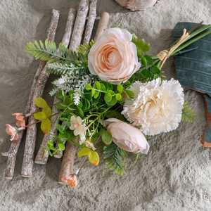 Bouquet de fleurs artificielles Sakurai Rikuren CF01344, décoration de mariage et de maison, tissu en polyester plastique - Product Image 2