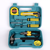 Juego de Herramientas Manuales Multifunción de Aluminio, en Caja Rígida, para Uso Doméstico, OEM, Venta Directa de Fábrica