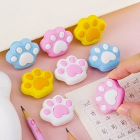 Leuke grensoverschrijdende creatieve kleurrijke kattenpootjes gummen voor studenten, kantoorartikelen, prijzen, 1 juni, eindkerstcadeau, cadeau, beloning
