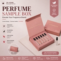 Boîte d'échantillons de parfum personnalisée Lionwrapack, coffret de découverte de parfums de luxe, emballage de coffret cadeau à 5 compartiments