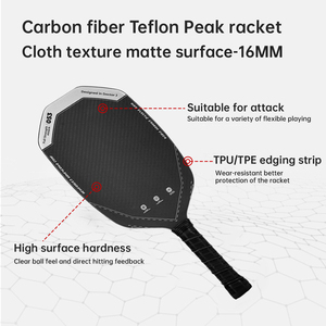 Nhà Máy pickleball vợt nhà cung cấp thermoformed T700 16mm sợi carbon pickleball lục giác Grip pickleball mái chèo - Product Image 5