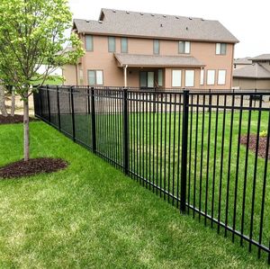 Recinzione da Giardino in Tubi d'Acciaio Zincato Colorbond, <span class=keywords><strong>Palo</strong></span> Nero in <span class=keywords><strong>Corten</strong></span>, Recinzione in Acciaio con Parte Superiore a Arco - Product Image 5