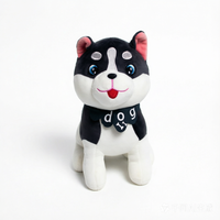 Juguete de Peluche Husky Realista con Adorables Detalles Bordados, Unisex, de Moda, Relleno de Algodón PP de Alta Resistencia, Superventas