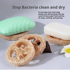 ที่วางสบู่ใยบวบธรรมชาติ ชั้นวางสบู่ในห้องน้ำ กล่องสบู่กันเชื้อรา แผ่นใยบวบสำหรับครัวเรือน และยังเป็นของเล่นสำหรับสัตว์เลี้ยงกัดแทะ - Product Image 6